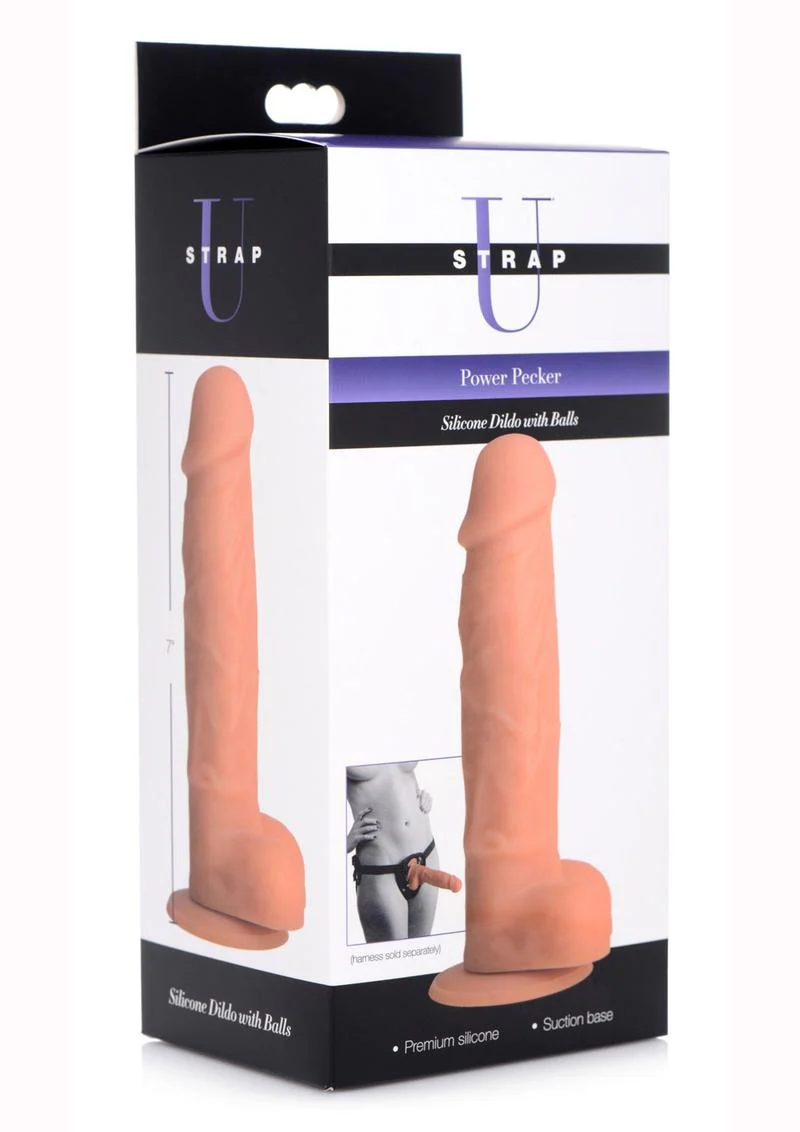Strap U Silicone Dildo with Balls - Image 6