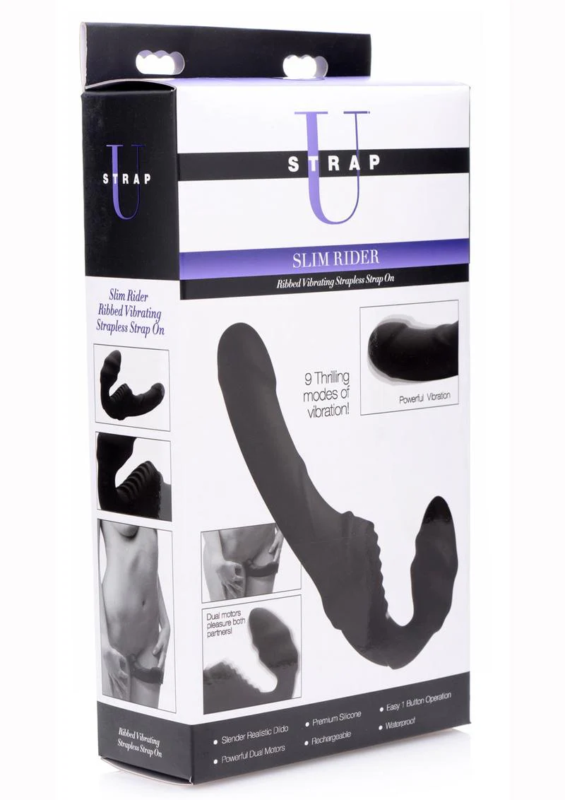 Strap U Slim Rider Rechargeable Silicone Strapless Strap-On - Image 2
