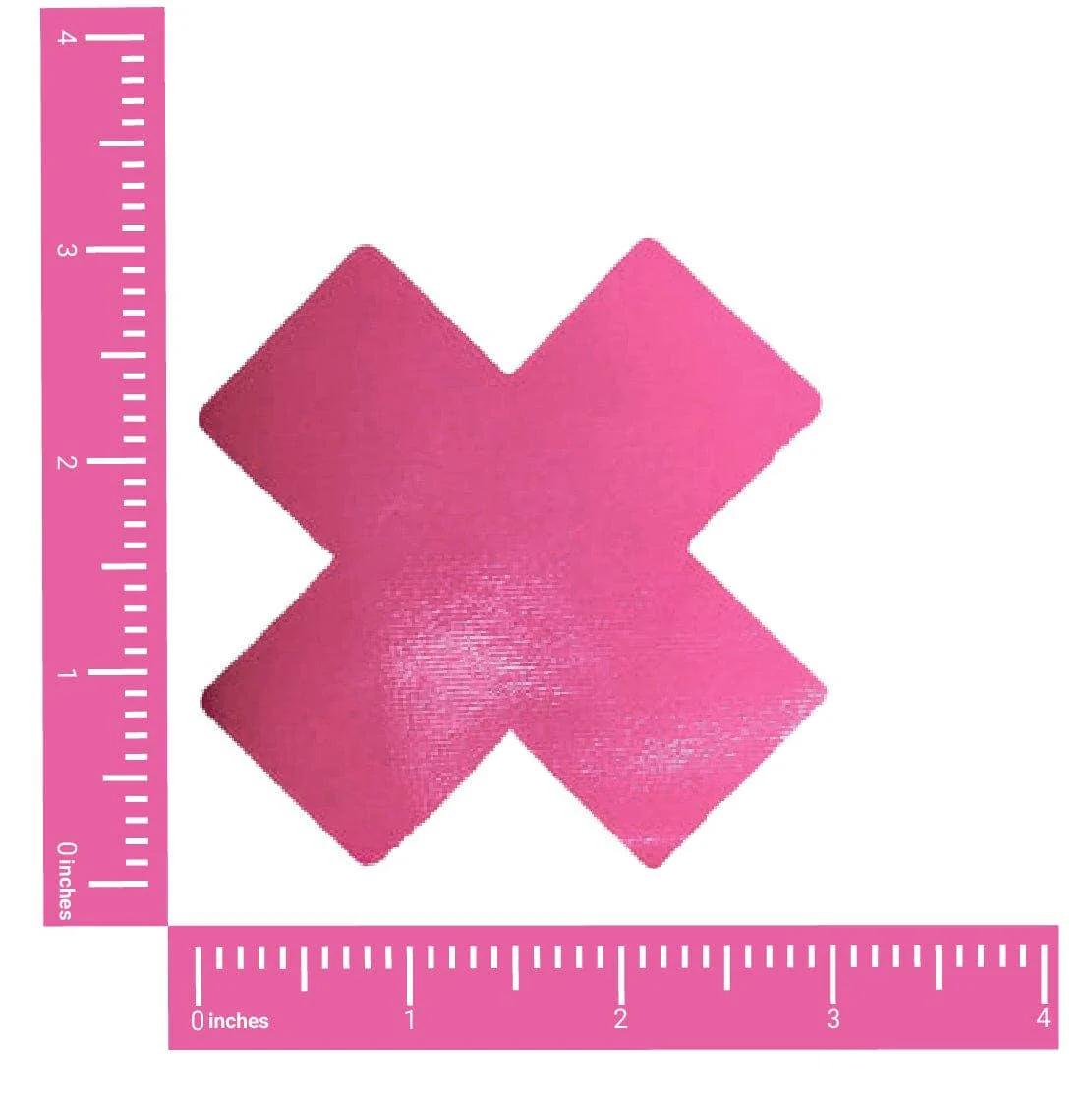 Strawberry Fruitella Neon Pink Wet Vinyl Blacklight X Factor Nipple Cover Pasties - Image 2