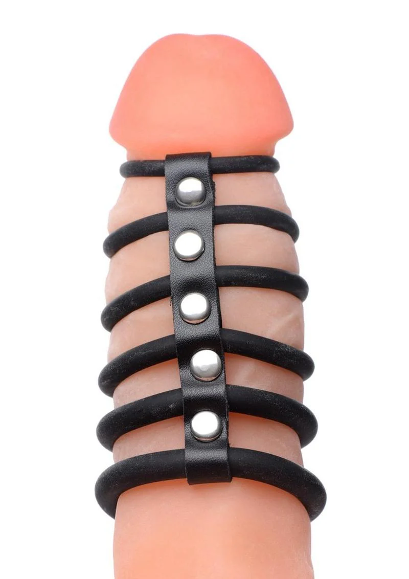 Strict 6 Ring Silicone Chastity Device - Image 4