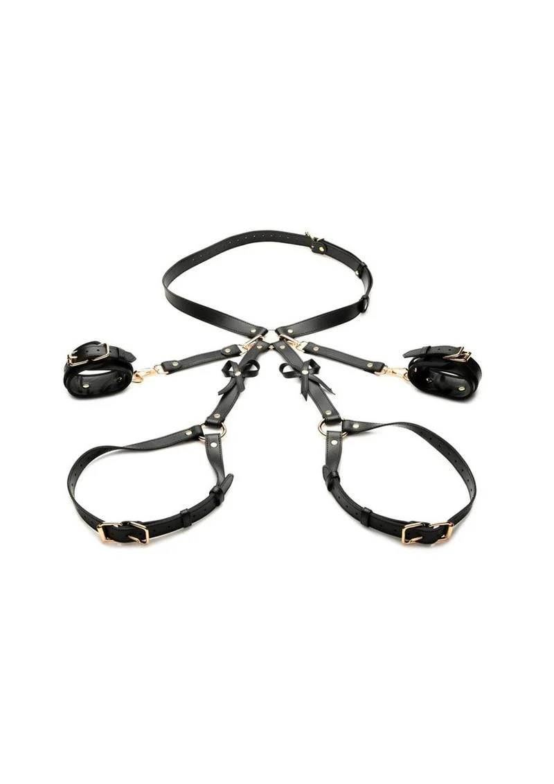 Strict Bondage Harness with Bows - Image 9