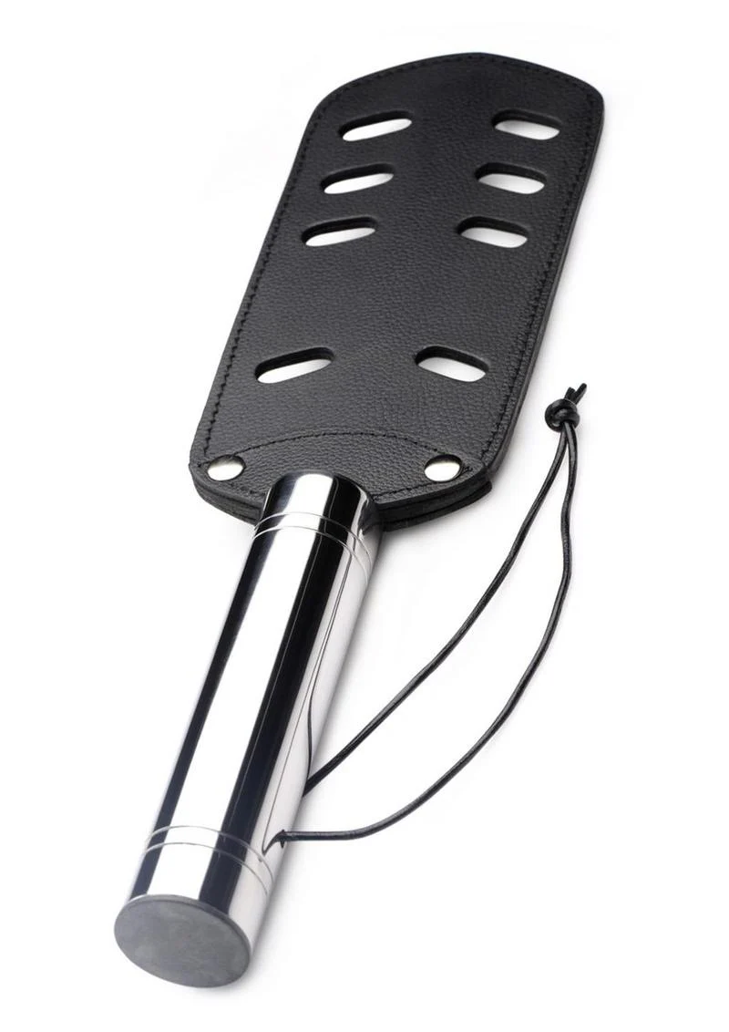 Strict Leather Paddle with Slots - Image 3
