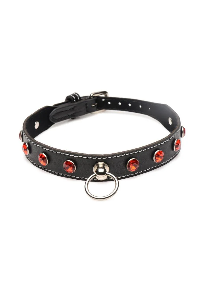 Strict Rhinestone Choker with O-Ring - Image 4