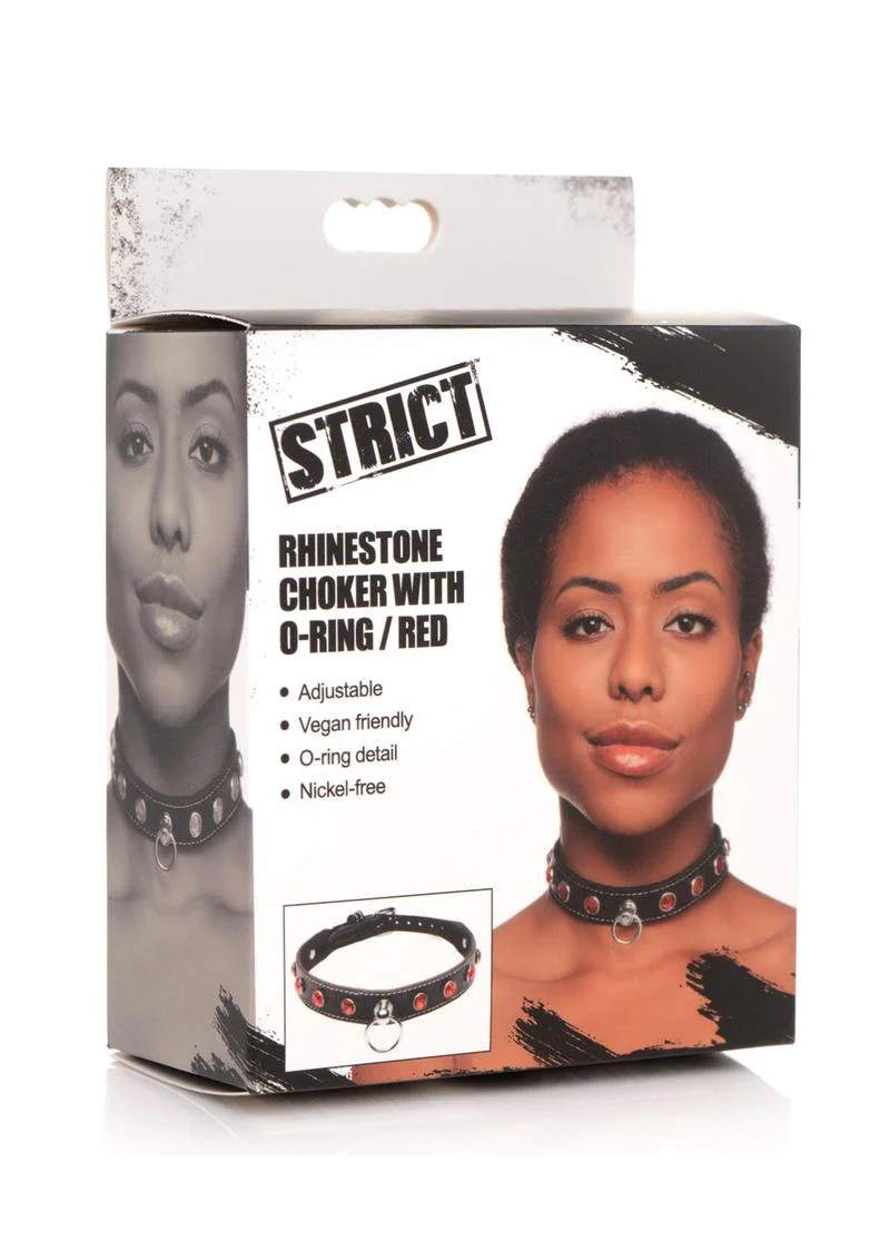 Strict Rhinestone Choker with O-Ring - Image 5