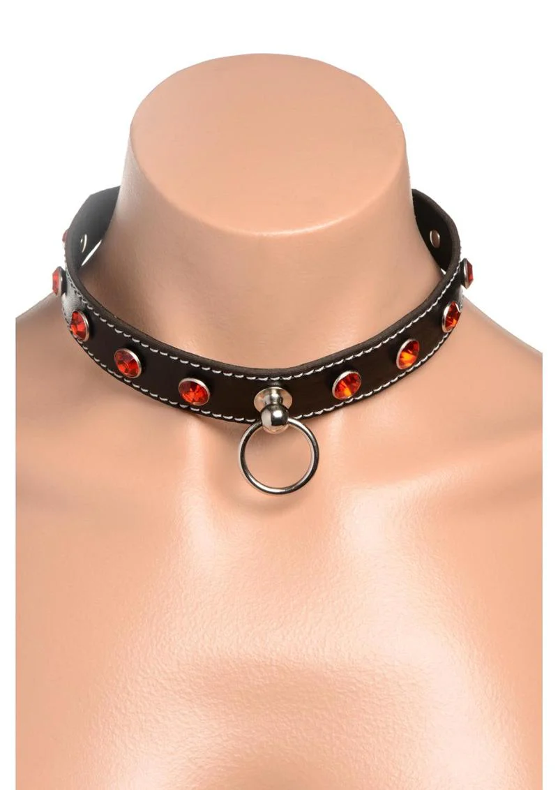 Strict Rhinestone Choker with O-Ring - Image 6