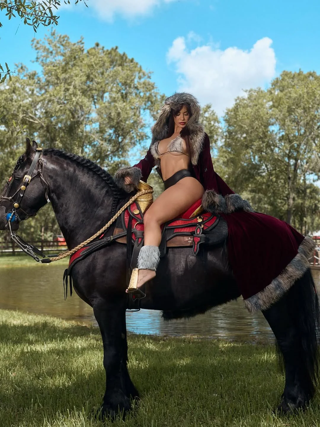 Styled Sexy Horse Rider 3pc Costume - Image 15