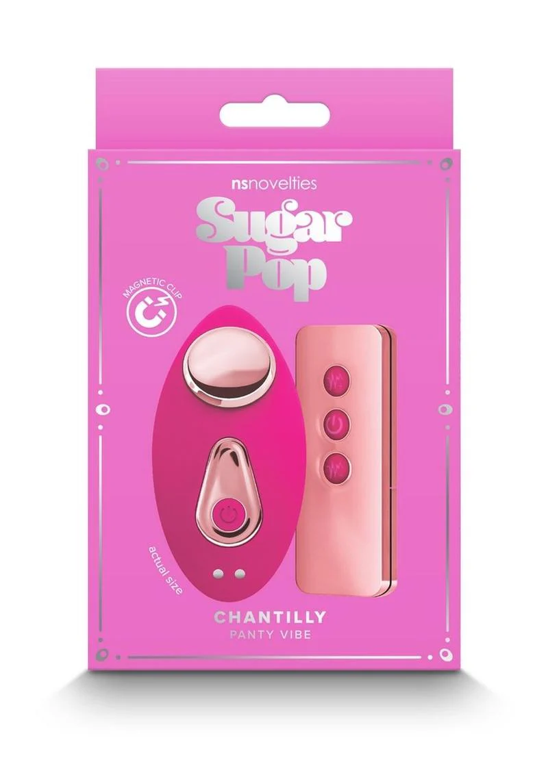 Sugar Pop Chantilly Rechargeable Silicone Remote Controlled Panty Vibe - Image 6