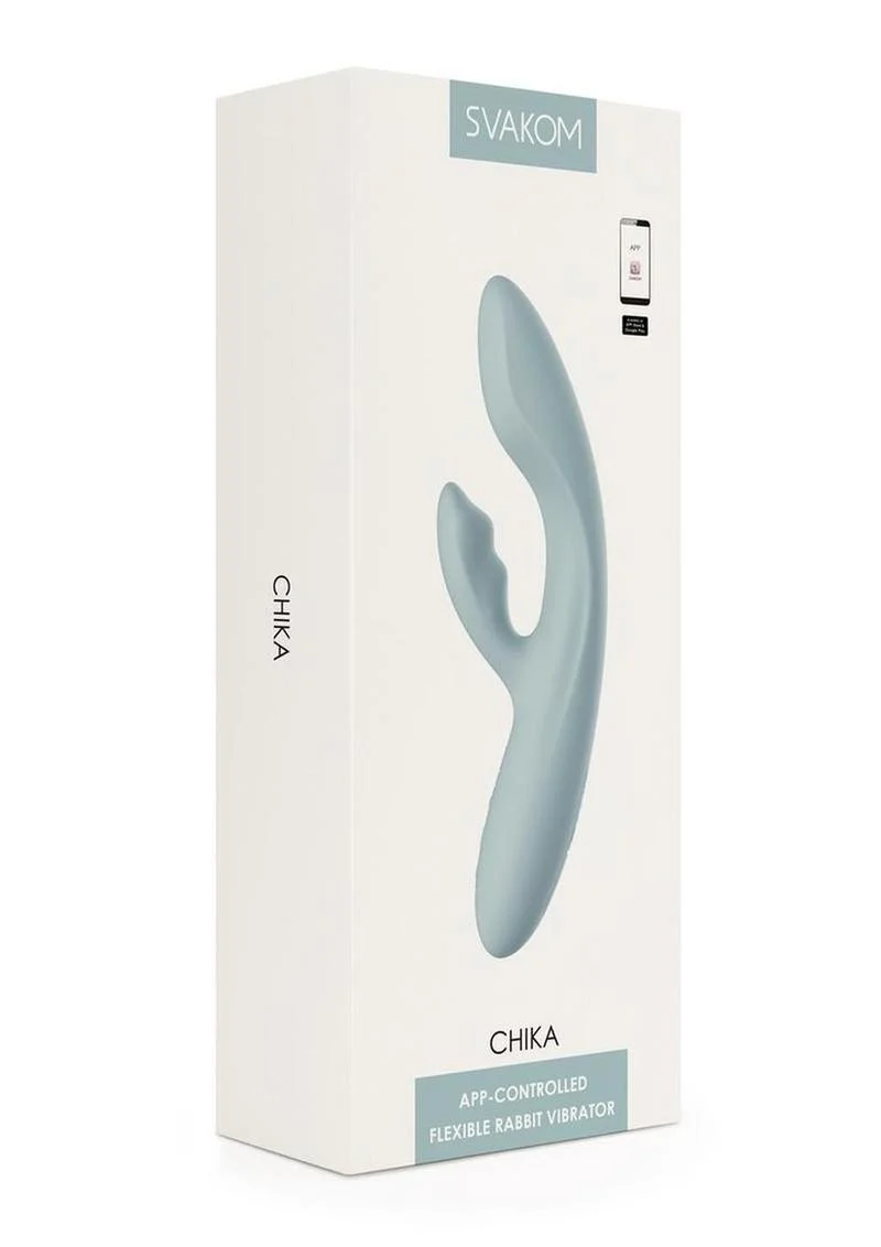 Svakom Chika Rechargeable Silicone App Compatible Interactive Rabbit Vibrator - Image 2