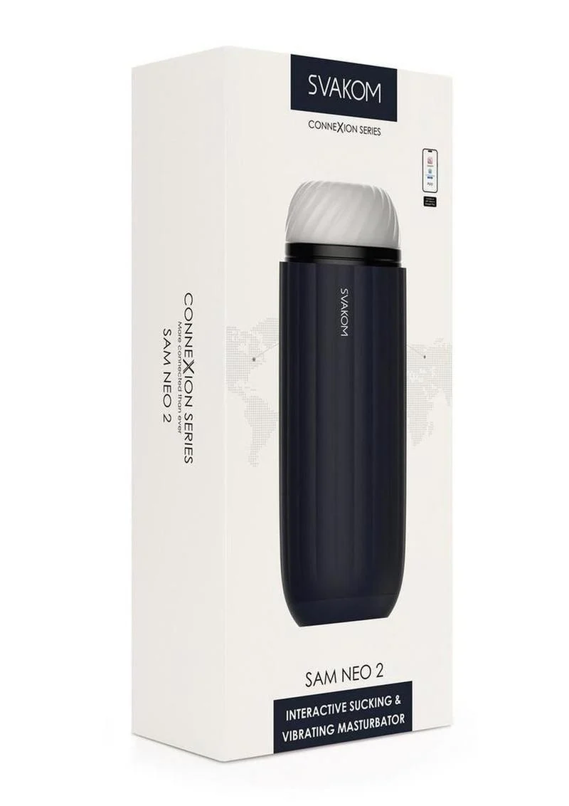 Svakom Sam Neo 2 Silicone Interactive Rechargeable Masturbator - Image 2