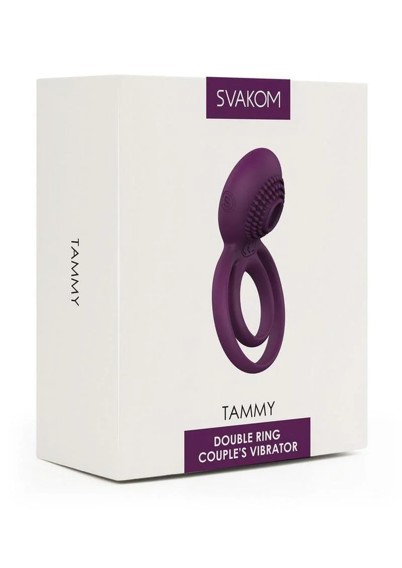 Svakom Tammy Silicone Rechargeable Clitoral Stimulator Couple's Ring - Image 2