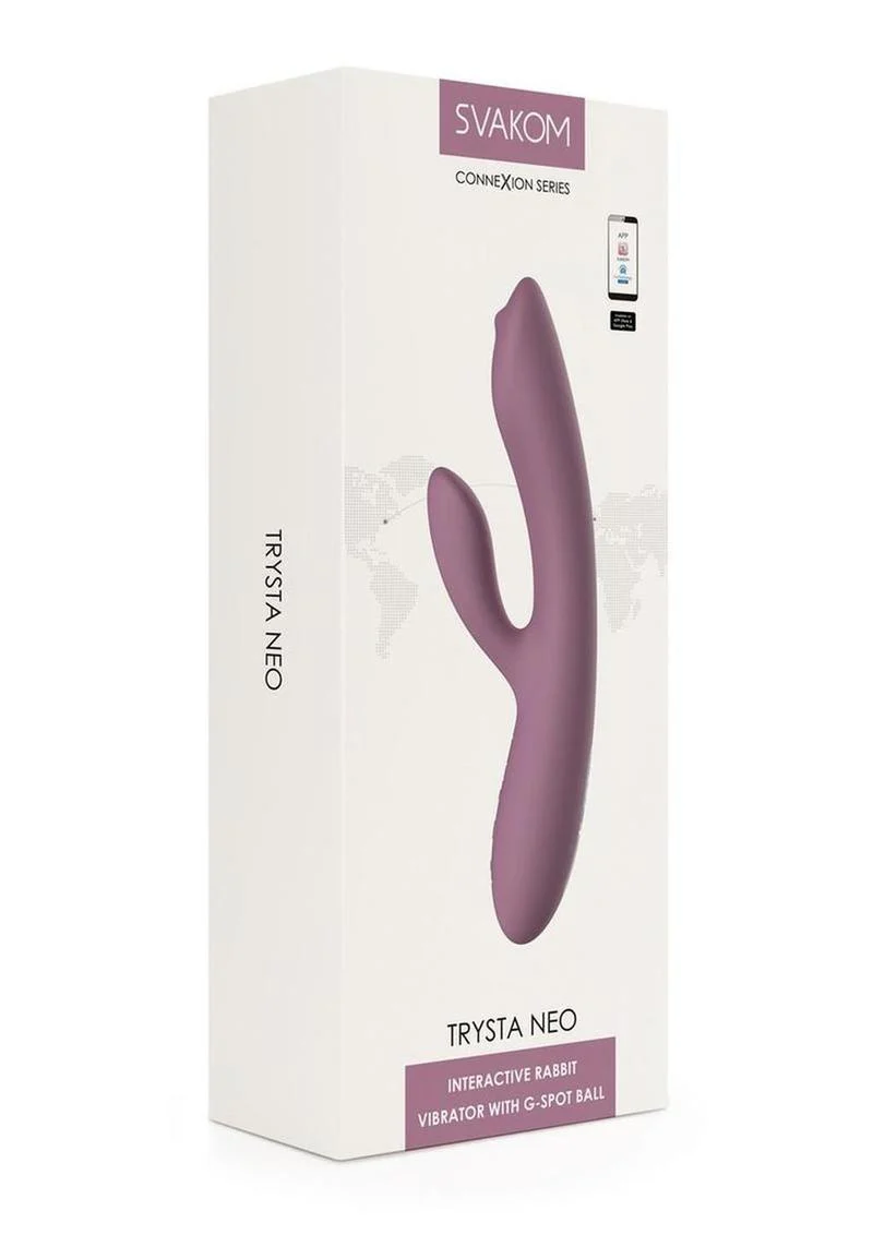 Svakom Trysta Neo Rechargeable App Compatible Silicone Rabbit Vibrator - Image 2