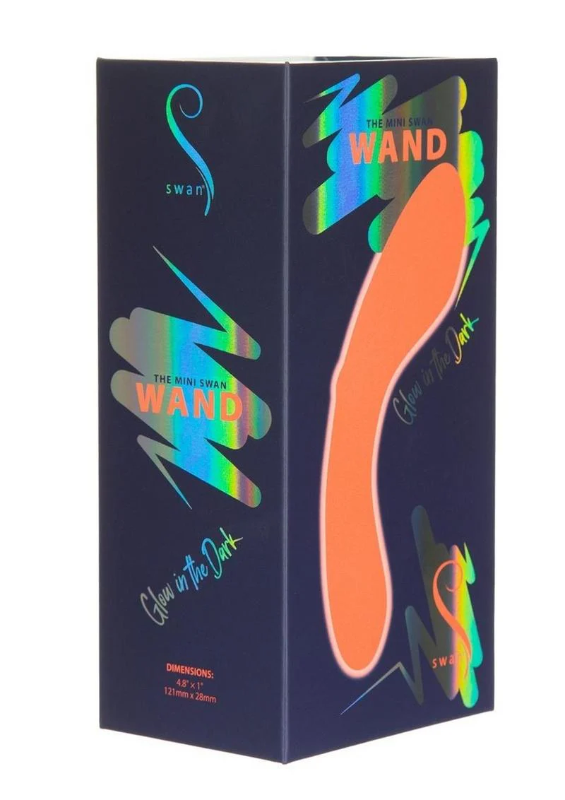 Swan Mini Swan Wand Rechargeable Silicone Glow In The Dark Massager - Image 10