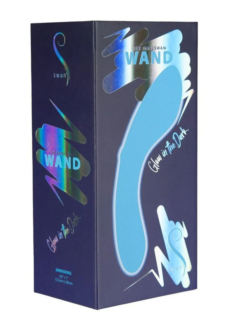Swan Mini Swan Wand Rechargeable Silicone Glow In The Dark Massager - Image 14