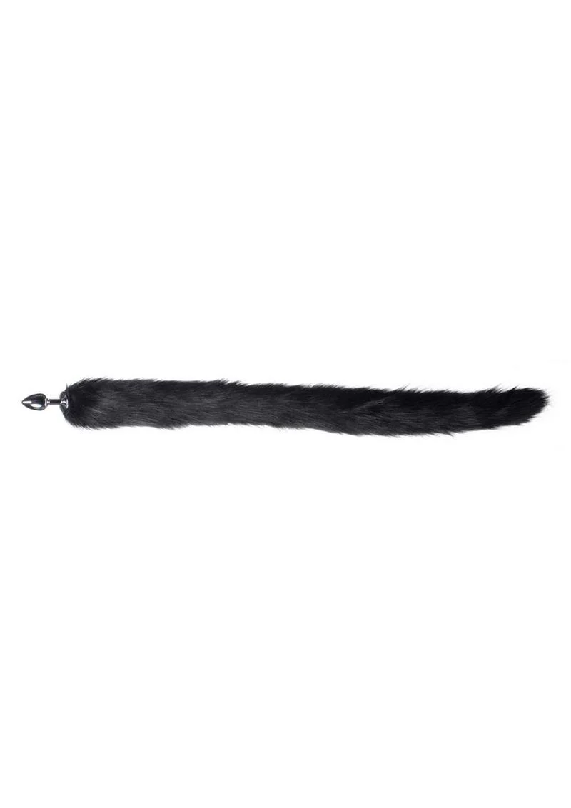 Tailz Extra Long Midnight Mink Tail - Image 3
