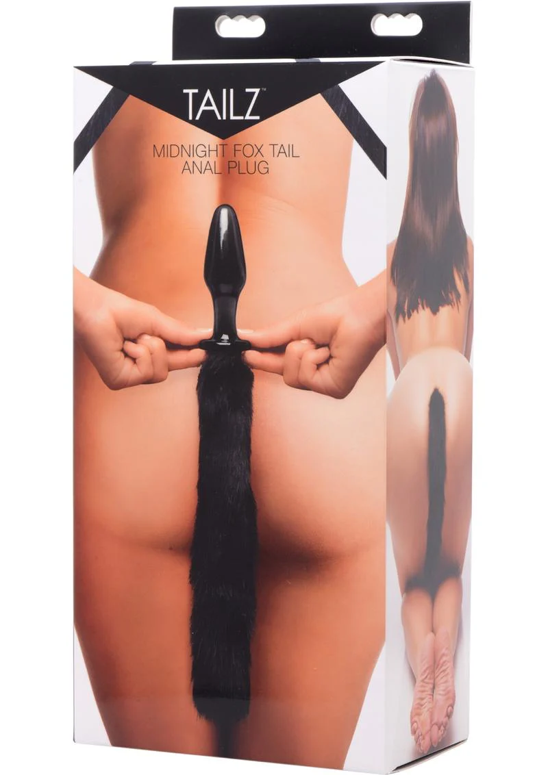 Tailz Midnight Fox Glass Butt Plug with Tail - Image 2