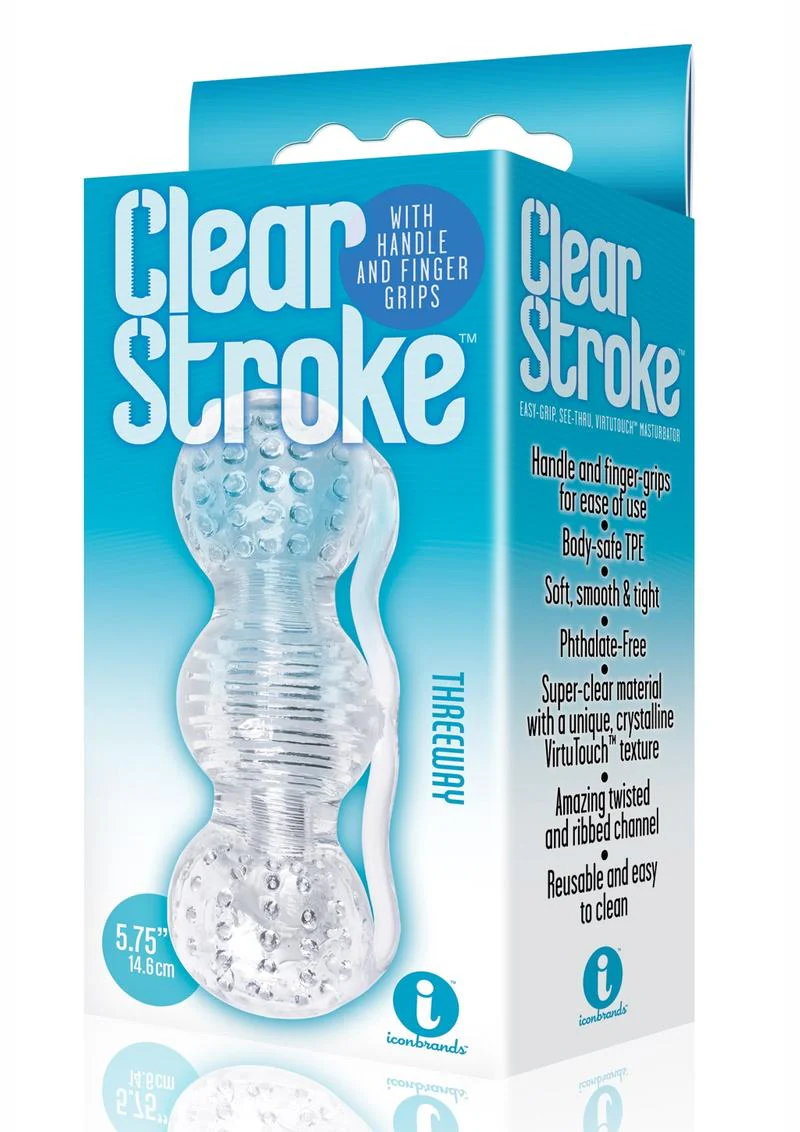 The 9's - Clear Stroke Threeway Masturbator - Image 2