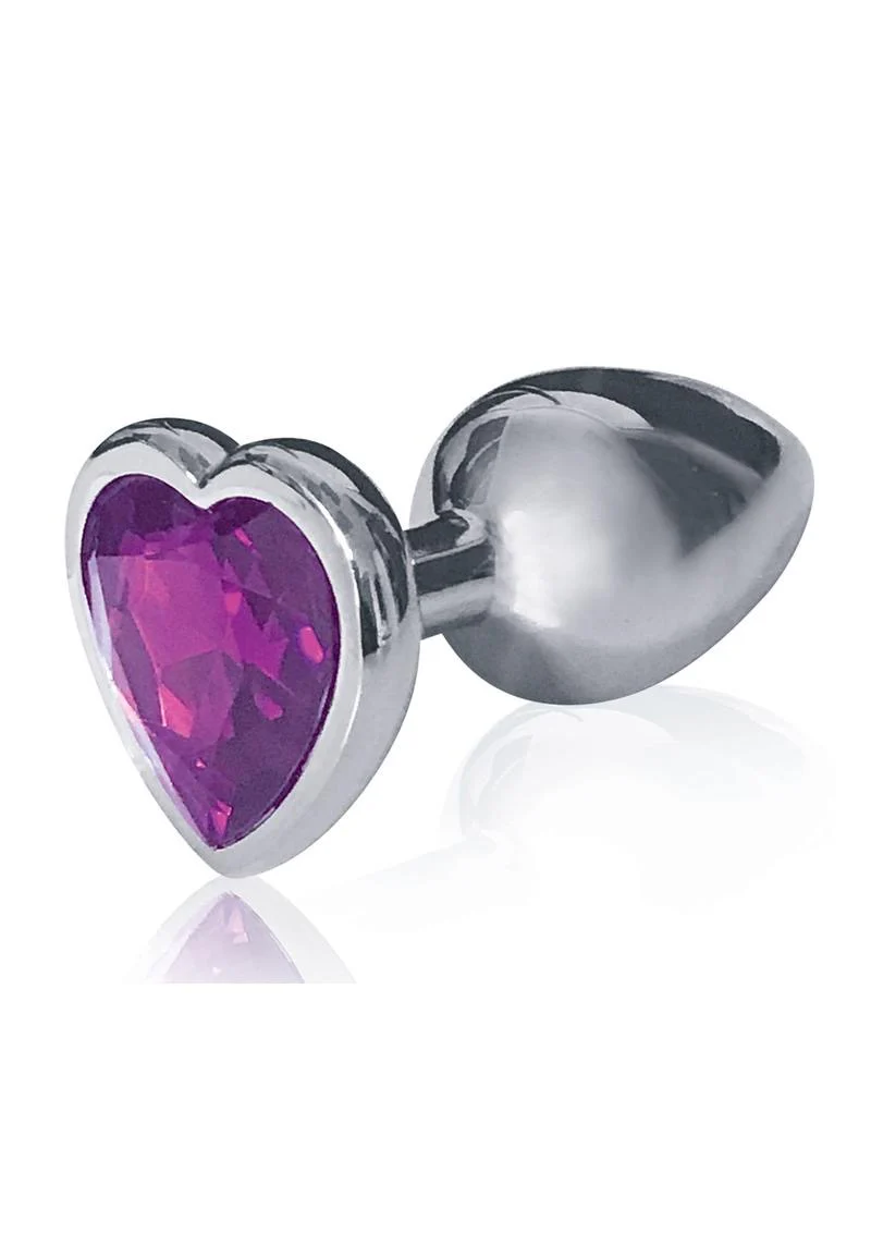 The Silver Starter Bejeweled Heart Stainless Steel Plug - Image 6