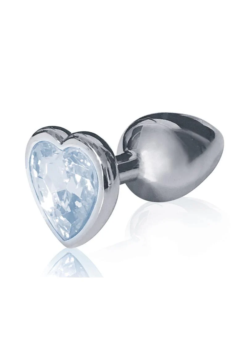 The Silver Starter Bejeweled Heart Stainless Steel Plug - Image 9