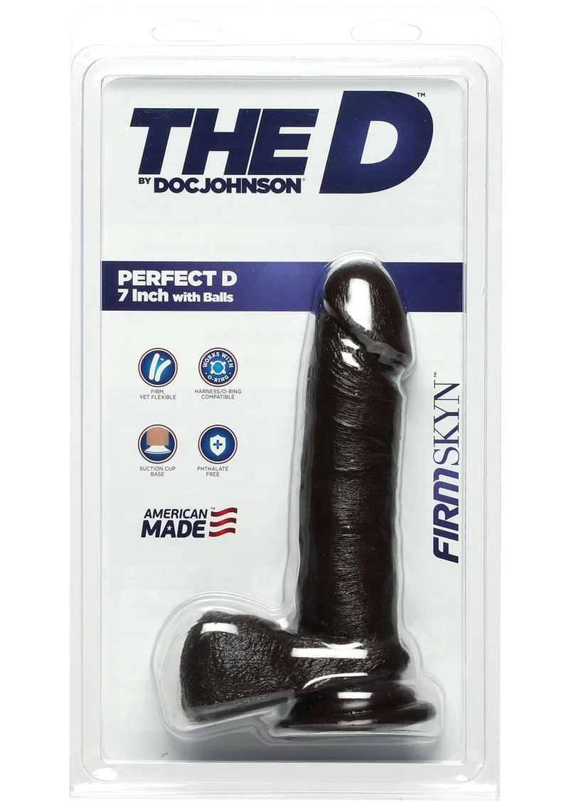 The D Perfect D Firmskyn Dildo with Balls - Image 4