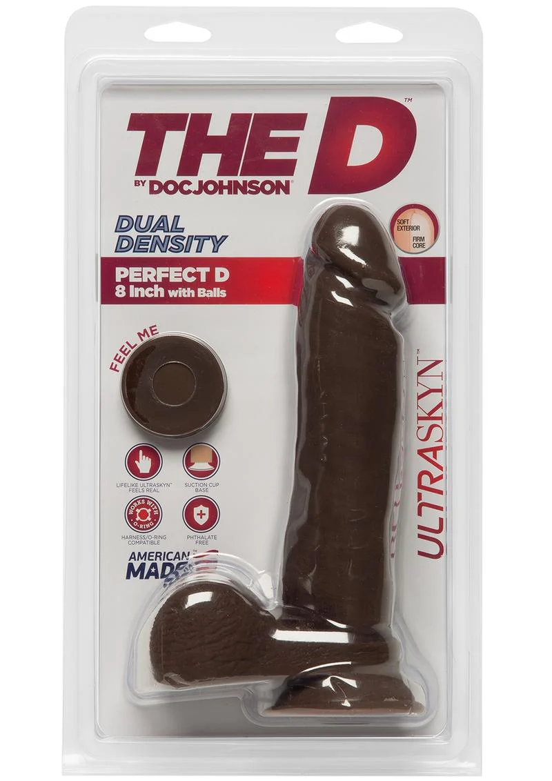 The D Perfect D Ultraskyn Dildo with Balls - Image 14