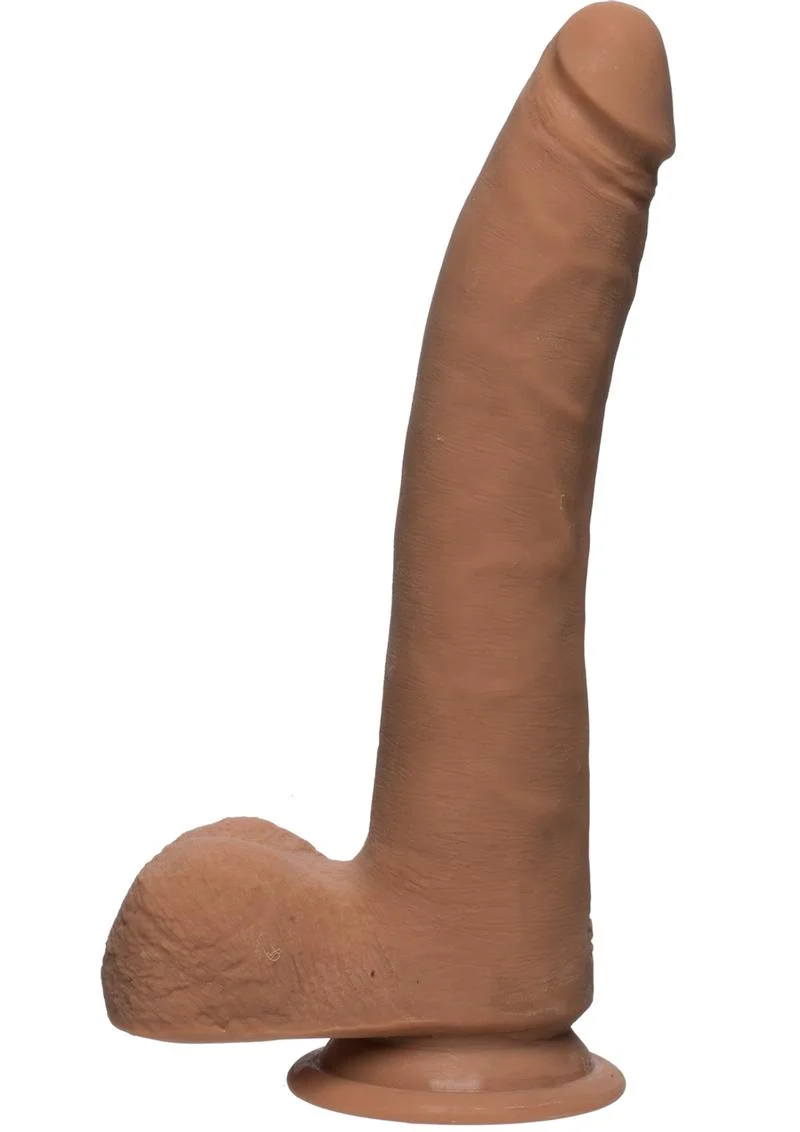 The D Realistic D Ultraskyn Slim Dildo with Balls - Image 7