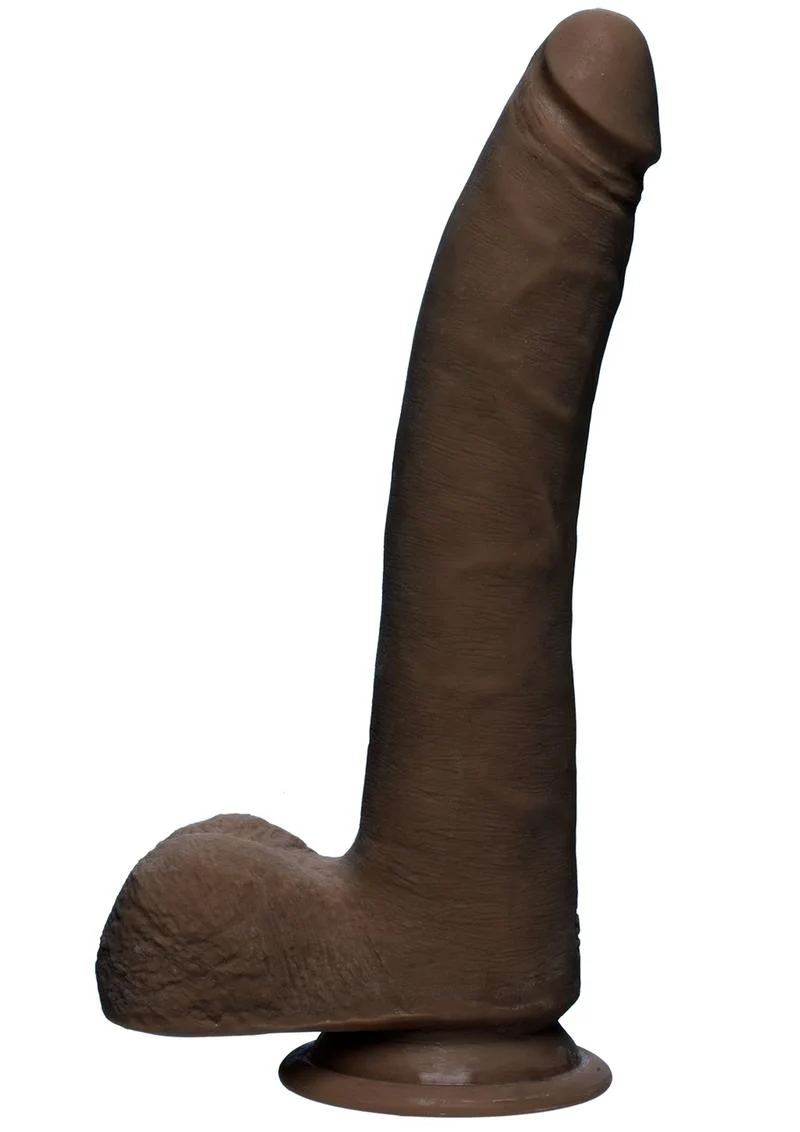 The D Realistic D Ultraskyn Slim Dildo with Balls - Image 9