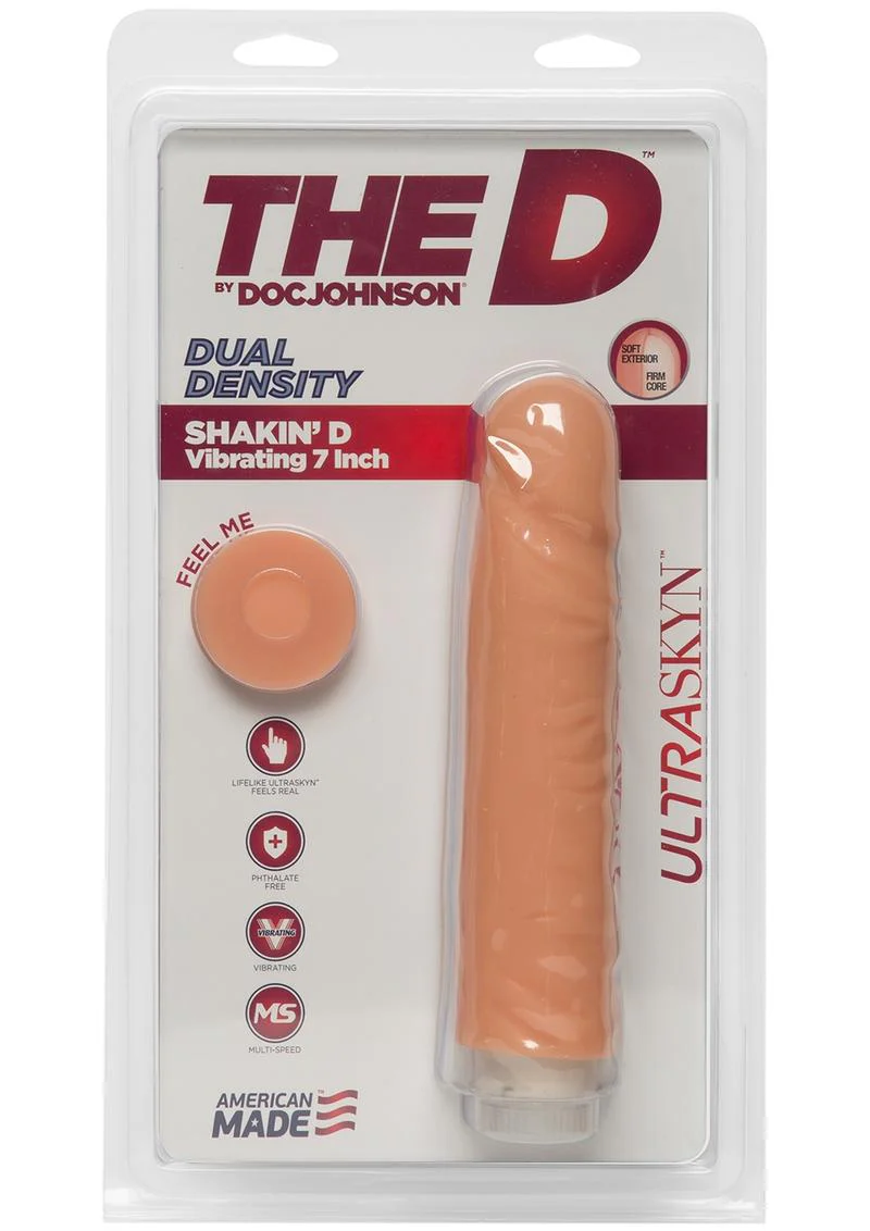 The D Shakin D Ultraskyn Vibrating Dildo - Image 6