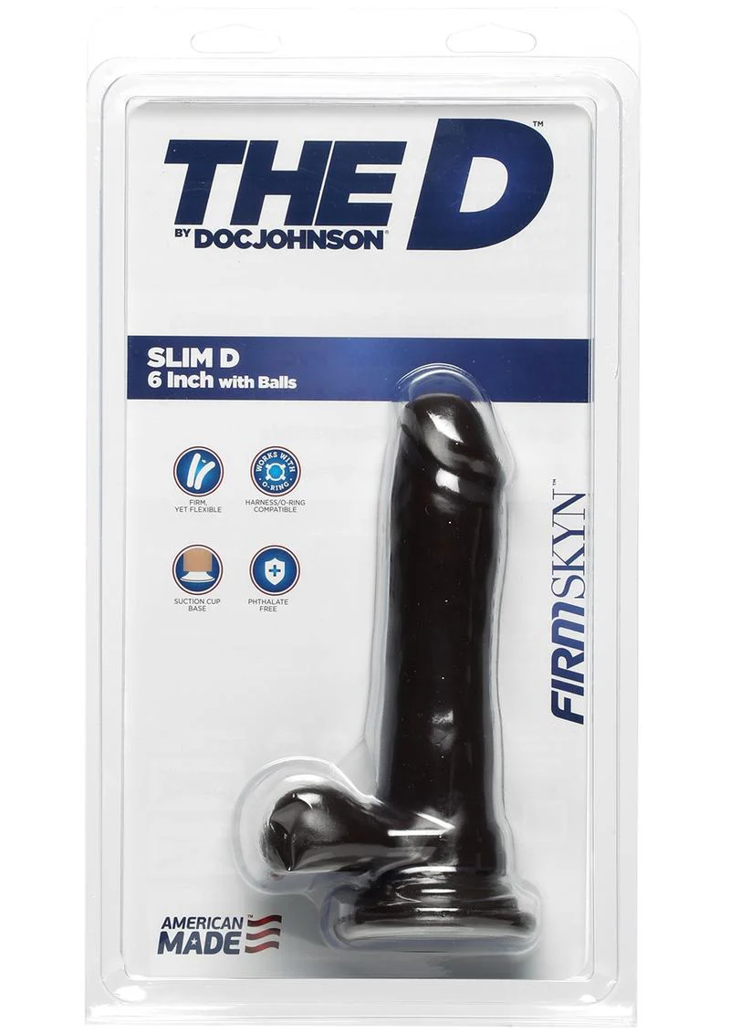 The D Slim D Firmskyn Dildo with Balls - Image 4