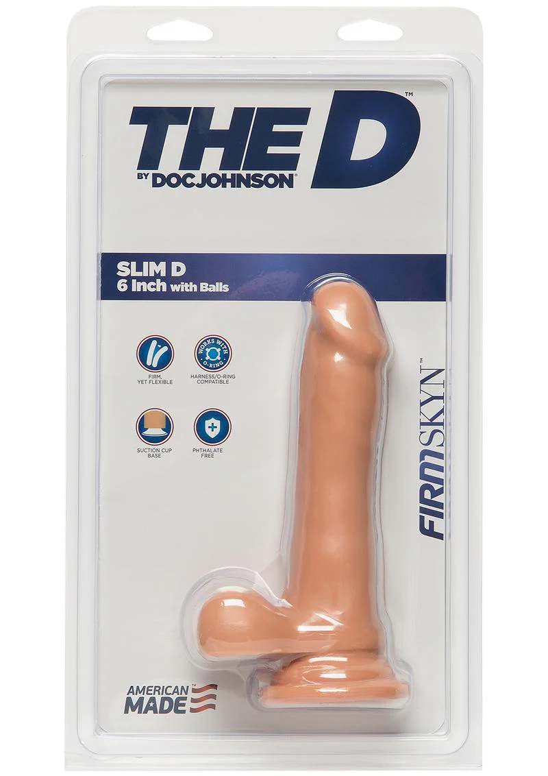 The D Slim D Firmskyn Dildo with Balls - Image 6