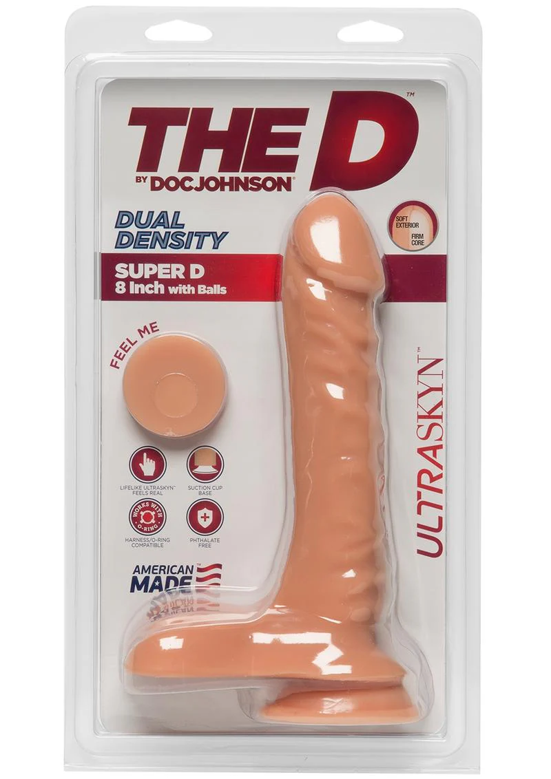 The D Super D Ultraskyn Dildo with Balls - Image 12