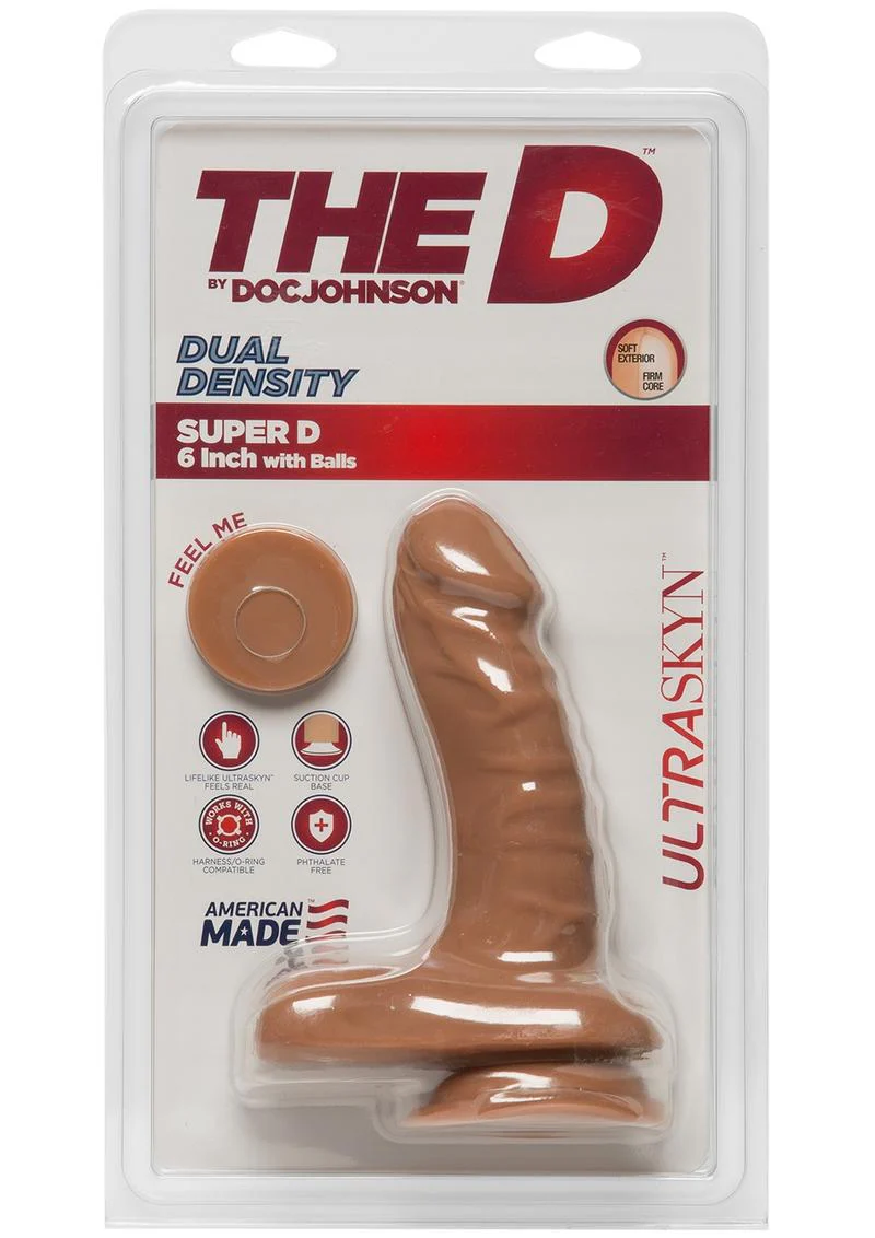The D Super D Ultraskyn Dildo with Balls - Image 2