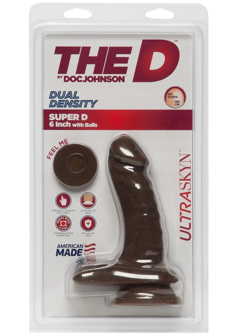The D Super D Ultraskyn Dildo with Balls - Image 4