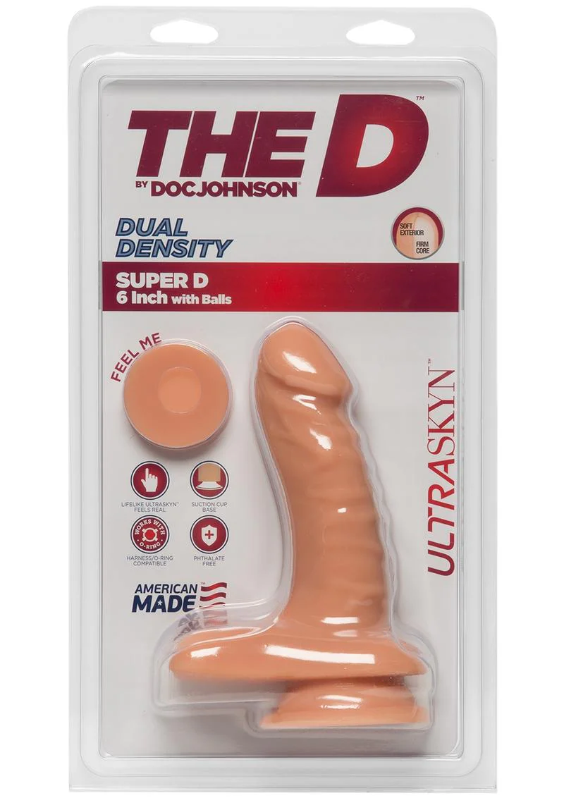 The D Super D Ultraskyn Dildo with Balls - Image 6