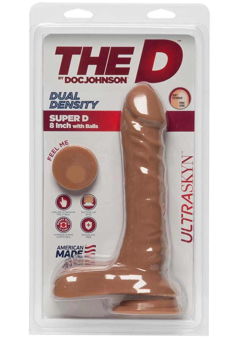 The D Super D Ultraskyn Dildo with Balls - Image 8