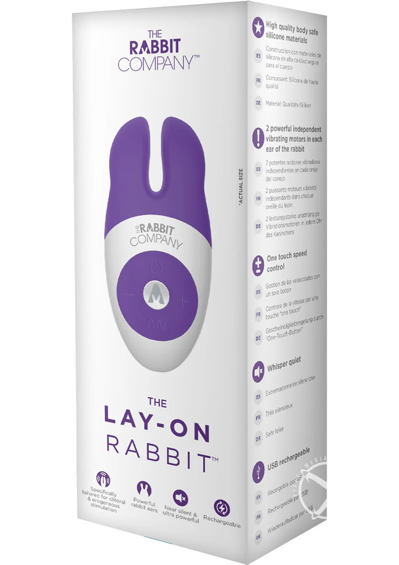 The Lay On Rabbit Rechargeable Silicone Massager - Image 2