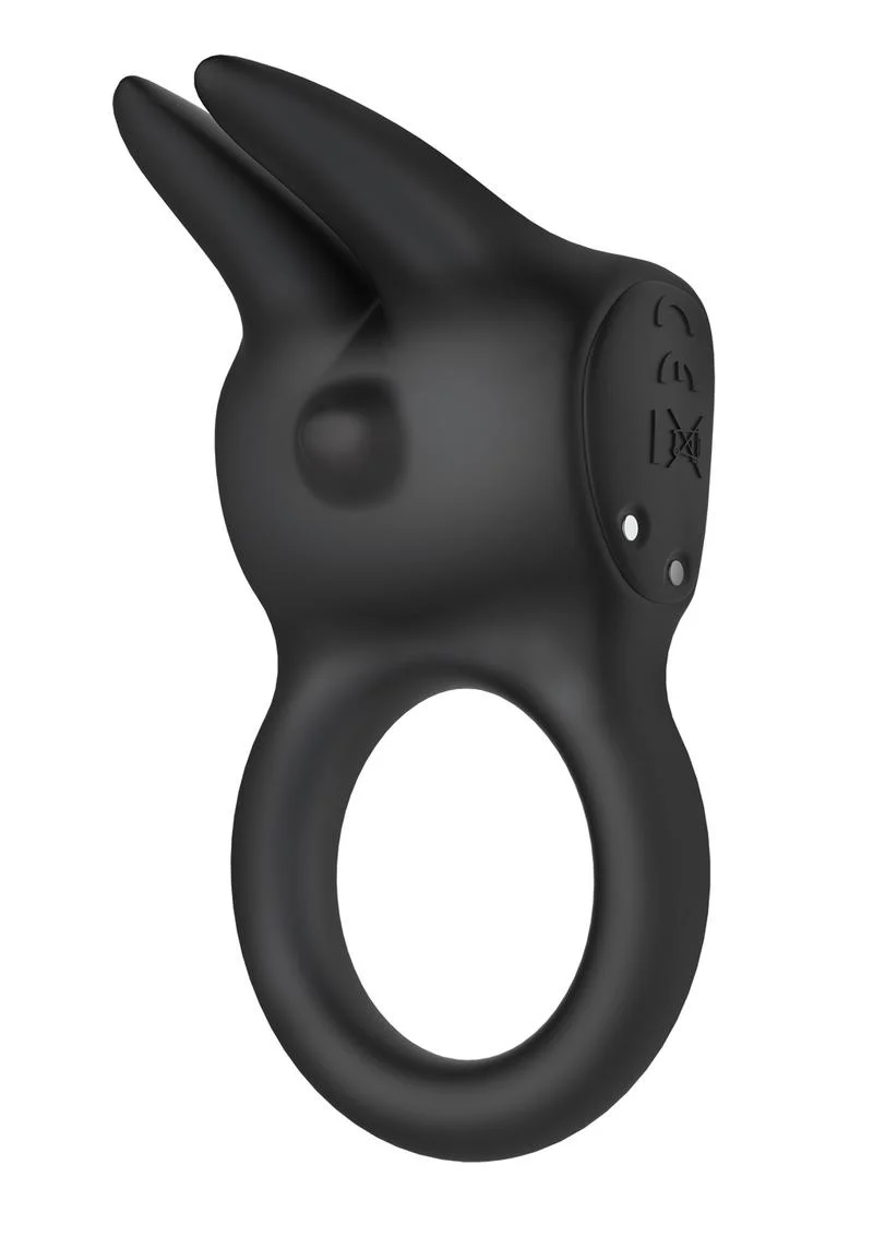 The Rabbit Love Ring Rechargeable Silicone Couples Ring