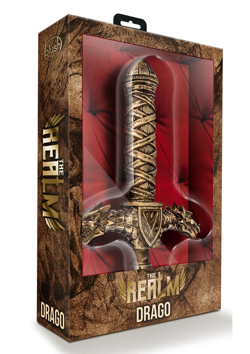 The Realm Drago Lock On Dragon Sword Handle 11.3in - Bronze - Image 2
