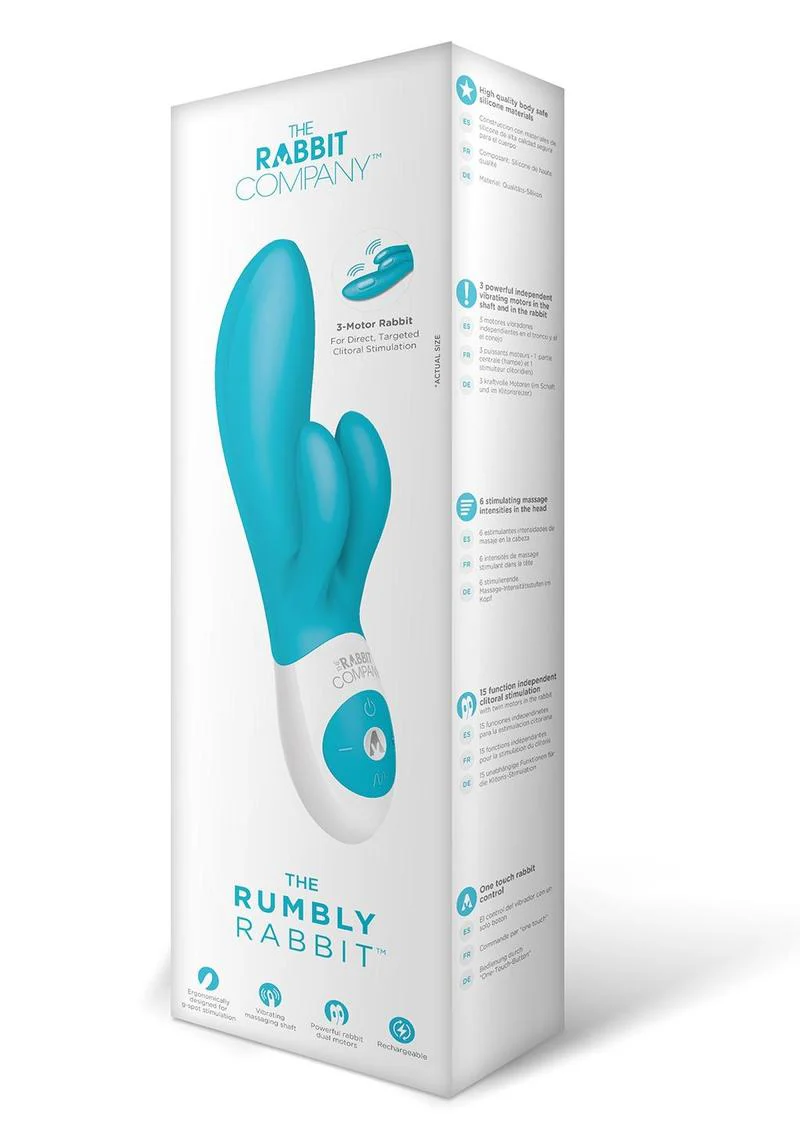 The Rumbly Rabbit Rechargeable Silicone Rabbit Vibrator - Image 6