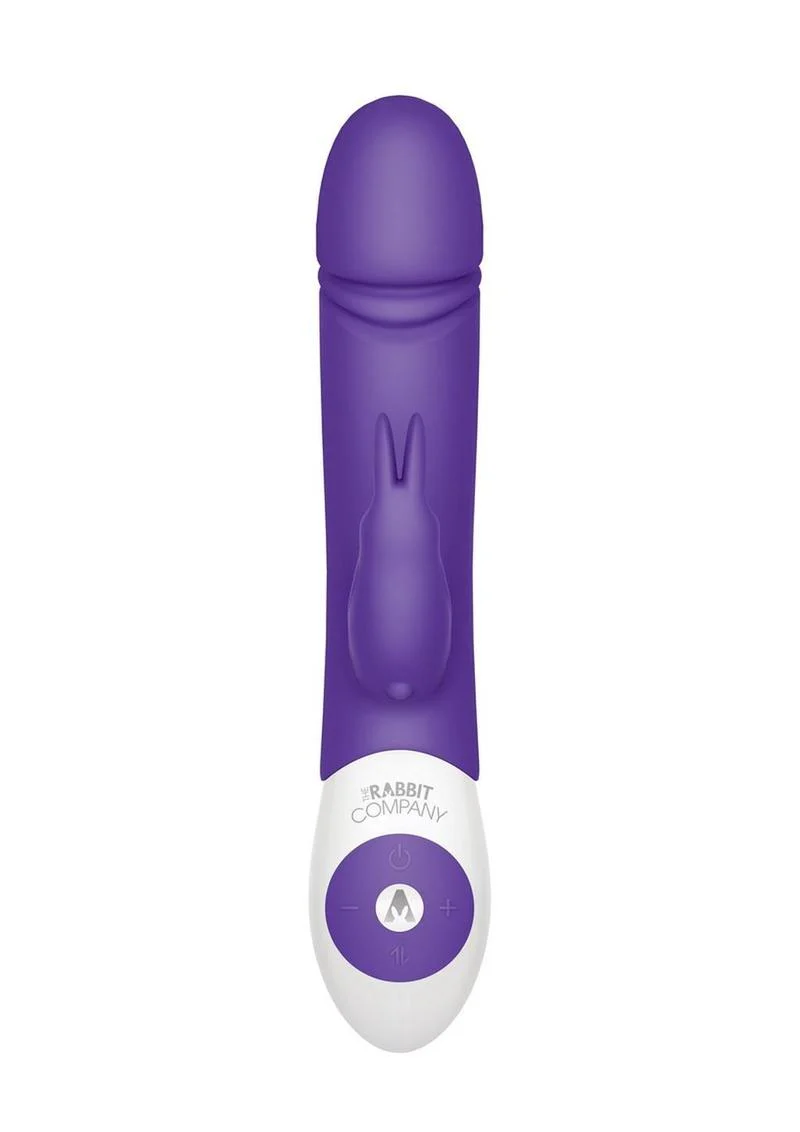 The Thrusting Rabbit Rechargeable Silicone Vibrator with Clitoral Stimulation - Image 3