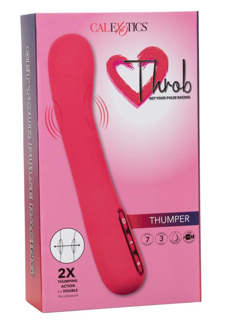 Throb Thumper Rechargeable Silicone Vibrator - Image 2