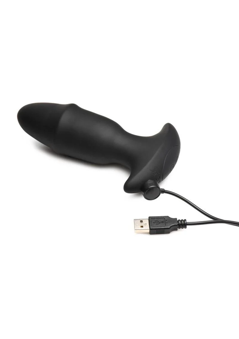 Thunder Plug Butt Slider 7x Sliding Ring Silicone Rechargeable Missle Plug with Remote Control - Image 3
