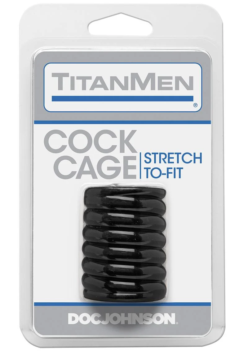Titanmen Ribbed Stretch-To-Fit Cock Cage - Image 2