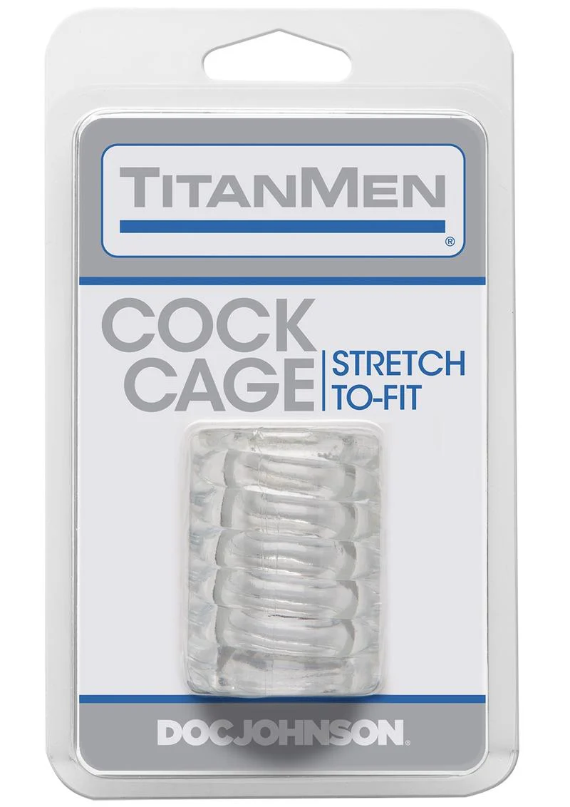 Titanmen Ribbed Stretch-To-Fit Cock Cage - Image 6