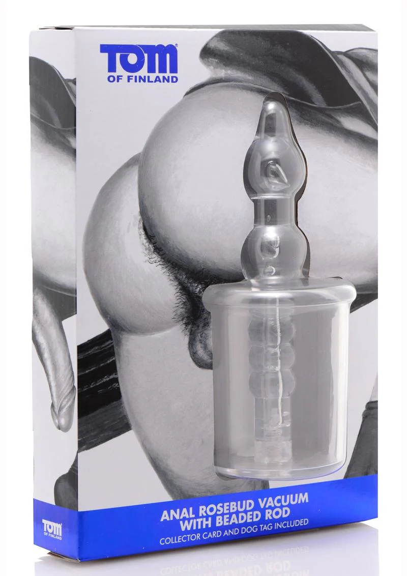 Tom Of Finland Anal Rosebud Vacuum W/Beaded Rod - Image 2