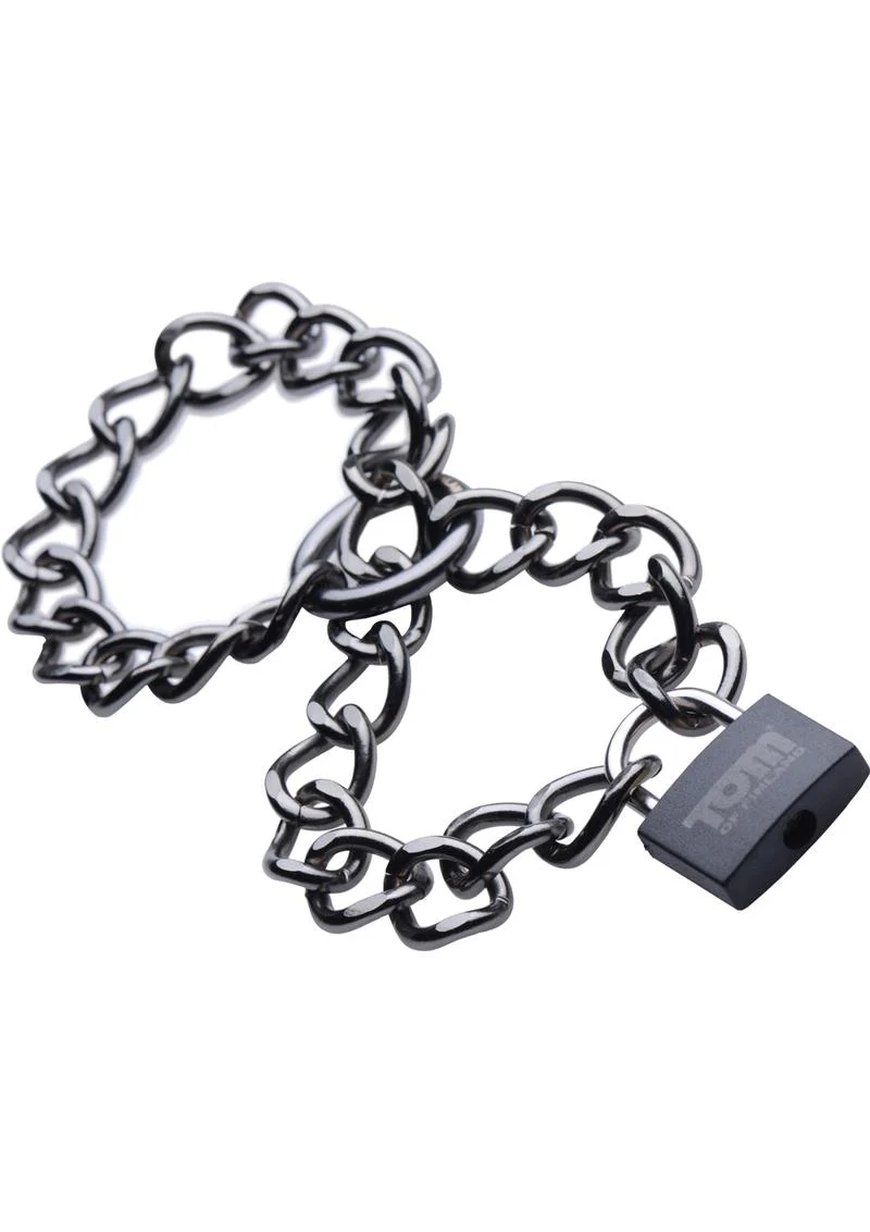 Tom Of Finland Locking Chain Cuffs