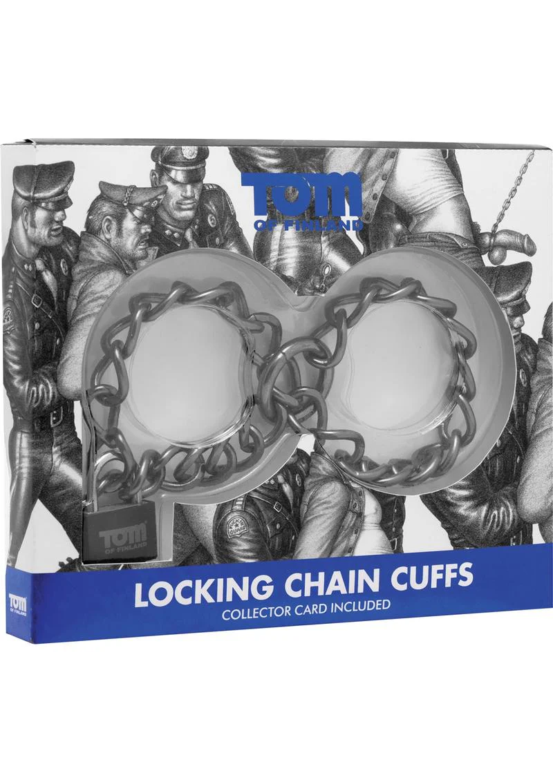 Tom Of Finland Locking Chain Cuffs - Image 2