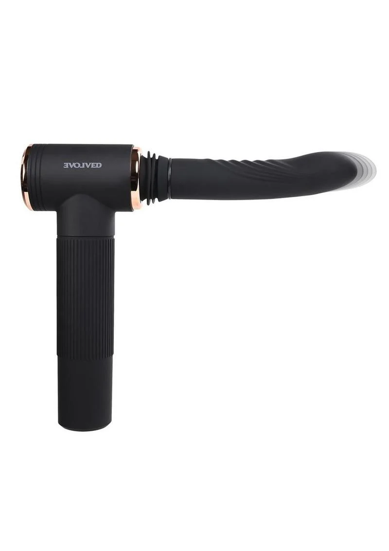 Too Hot to Handle Rechargeable Silicone Thrusting Vibrator with Suction Cup - Image 4