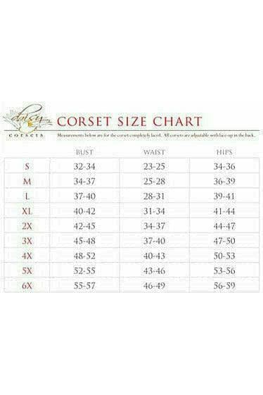 Top Drawer Black Brocade Steel Boned Corset - Image 7