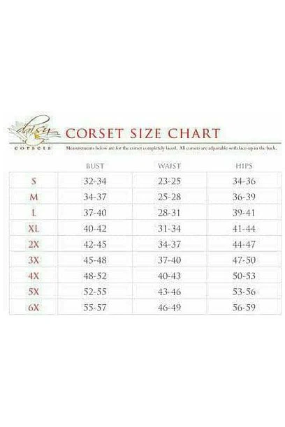 Top Drawer Black Satin Steel Boned Uniforming Corset w/Straps - Image 7