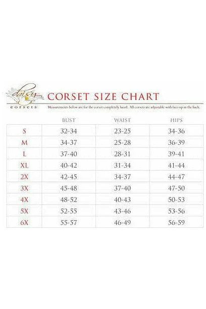 Top Drawer Pink Burlesque Underwire Curvy Cut Waist Cincher Corset - Image 4